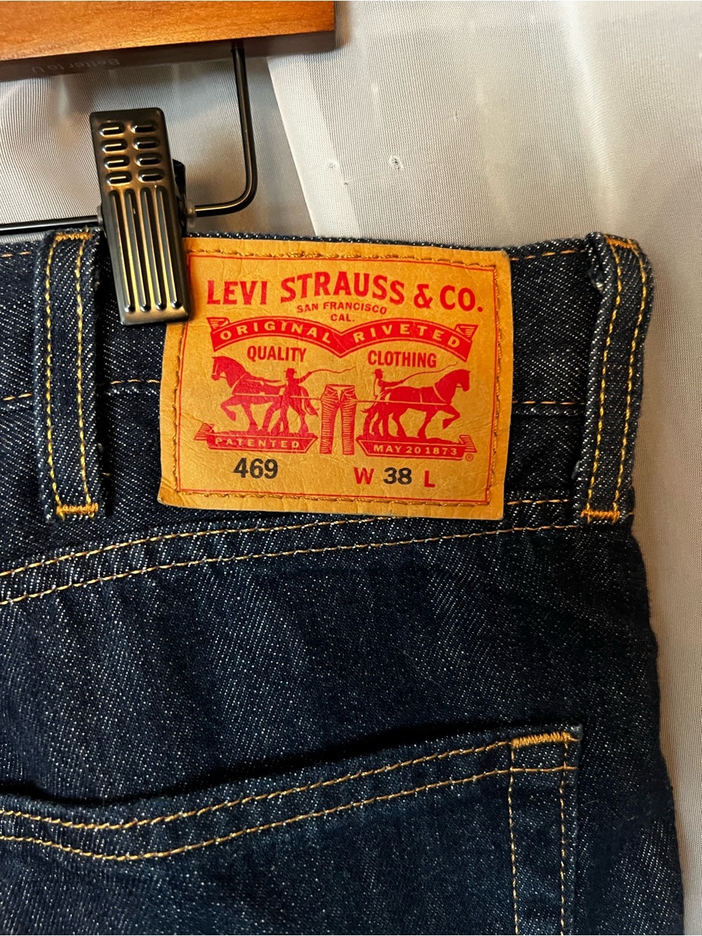 Levi Strauss & Co. Men’s 469 Dark Blue Jean Shorts set of 2